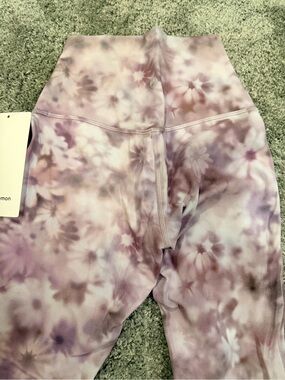 Lululemon Tie-Dye Lavender High-Waist Leggings